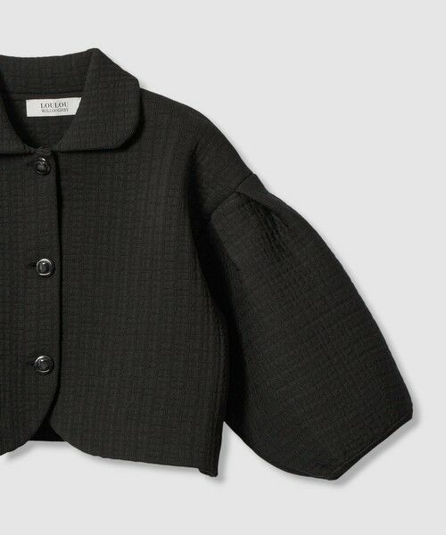 allureville / アルアバイル ニット・セーター | 【LOULOU WILLOUGHBY】ダブルジャガードパフニットジャケット | 詳細22