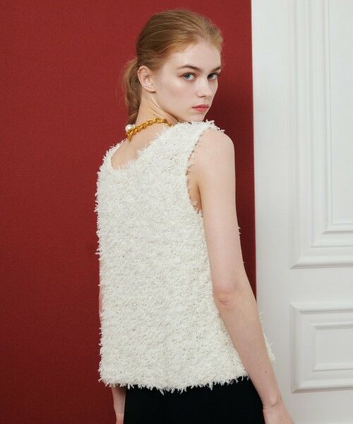 allureville / アルアバイル ニット・セーター | 【LOULOU WILLOUGHBY】リボンシャギープルオーバー | 詳細2