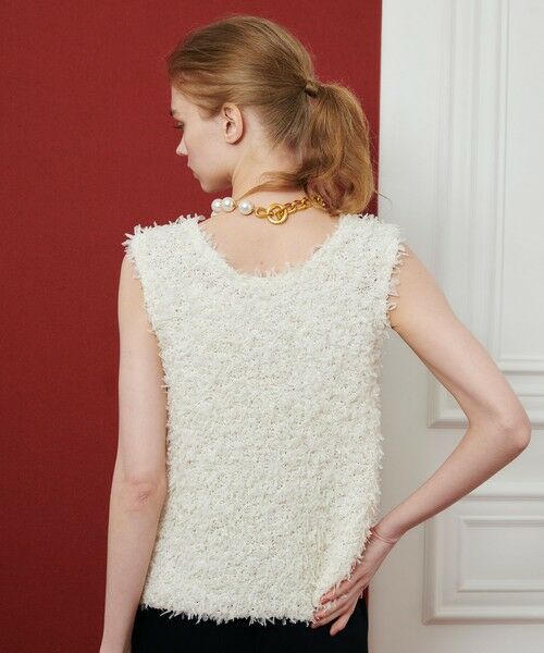 allureville / アルアバイル ニット・セーター | 【LOULOU WILLOUGHBY】リボンシャギープルオーバー | 詳細3