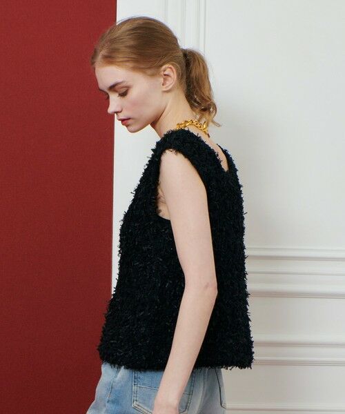 allureville / アルアバイル ニット・セーター | 【LOULOU WILLOUGHBY】リボンシャギープルオーバー | 詳細17