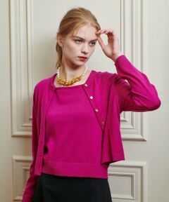 allureville / アルアバイル カーディガン・ボレロ | 【LOULOU WILLOUGHBY】メリノウールカラーカーディガン