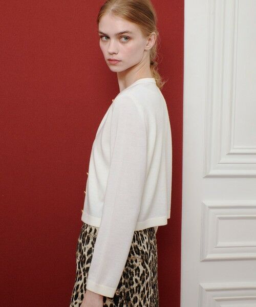 allureville / アルアバイル カーディガン・ボレロ | 【LOULOU WILLOUGHBY】メリノウールカラーカーディガン | 詳細3