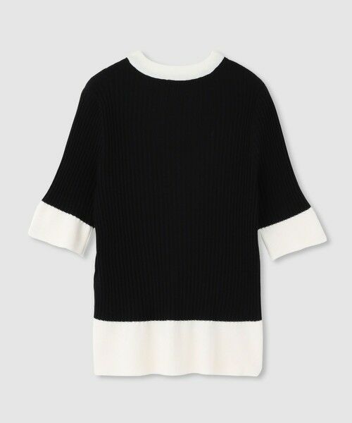 allureville / アルアバイル カーディガン・ボレロ | ◇ 【LOULOU WILLOUGHBY】バイカラーキーネック5分袖カーディガン | 詳細9