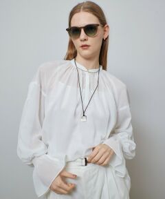 allureville / アルアバイル シャツ・ブラウス | ソフトオーガンジーブラウス