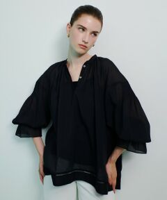 allureville / アルアバイル シャツ・ブラウス | ソフトオーガンジーブラウス