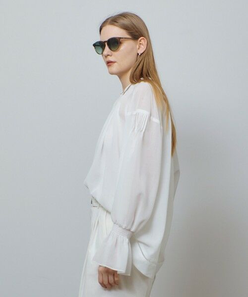 allureville / アルアバイル シャツ・ブラウス | ソフトオーガンジーブラウス | 詳細2