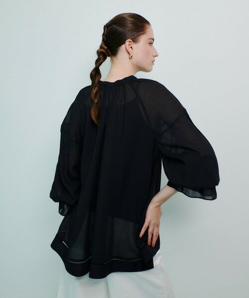 allureville / アルアバイル シャツ・ブラウス | ソフトオーガンジーブラウス | 詳細12