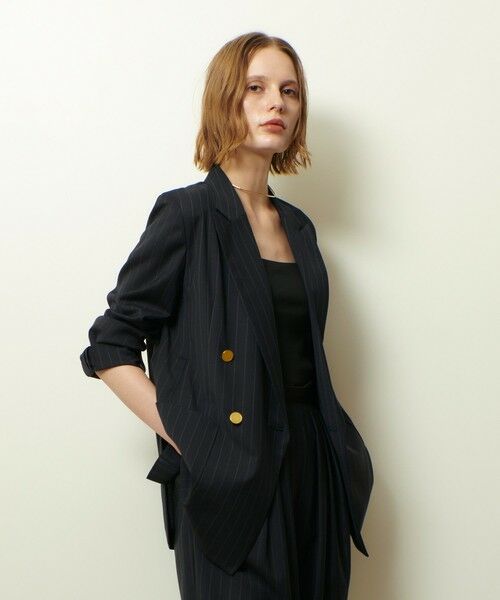 allureville / アルアバイル テーラードジャケット | トリアセサイロピークドラペルジャケット | 詳細2