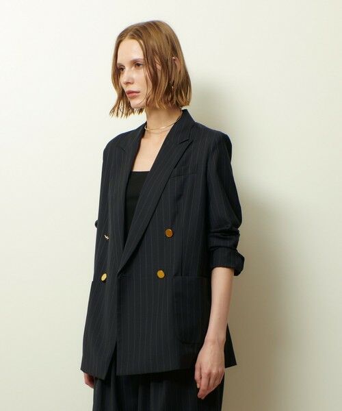 allureville / アルアバイル テーラードジャケット | トリアセサイロピークドラペルジャケット | 詳細3