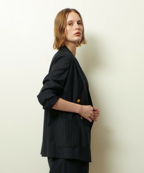 allureville / アルアバイル テーラードジャケット | トリアセサイロピークドラペルジャケット | 詳細4
