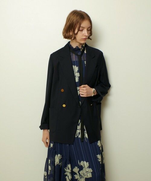 allureville / アルアバイル テーラードジャケット | トリアセサイロピークドラペルジャケット | 詳細21