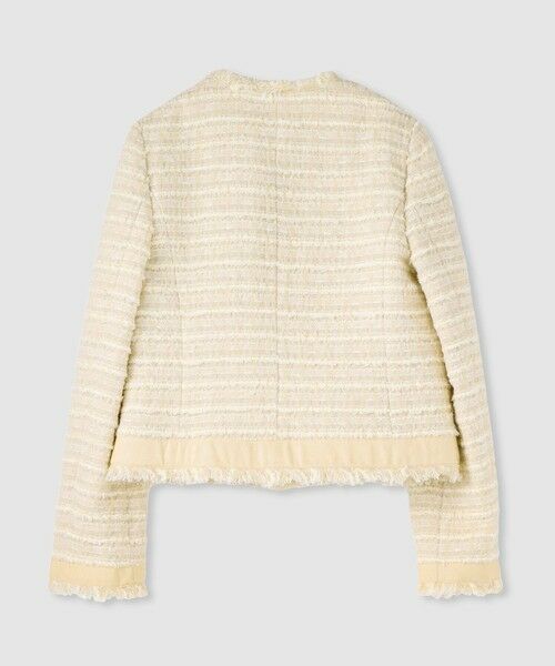 allureville / アルアバイル ノーカラージャケット | ジオリカツイードラウンドネックジャケット | 詳細8