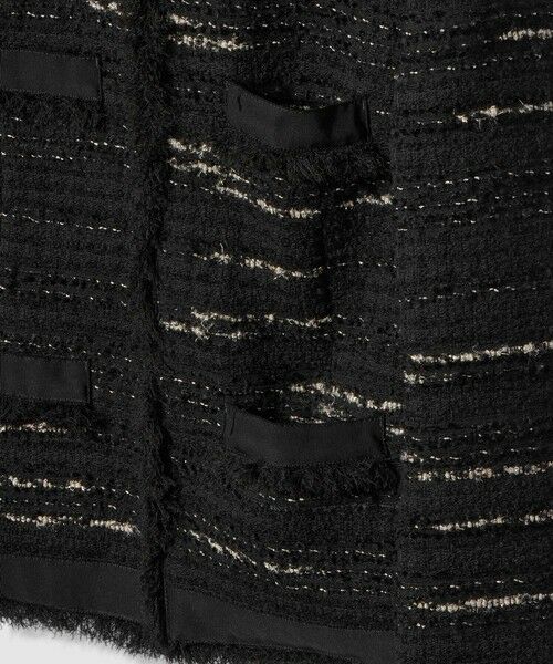 allureville / アルアバイル ノーカラージャケット | ジオリカツイードラウンドネックジャケット | 詳細20