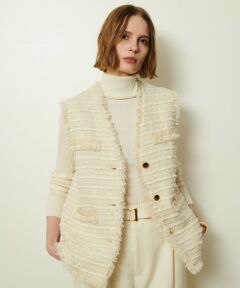 allureville / アルアバイル ベスト | ジオリカツィードフリンジジレ