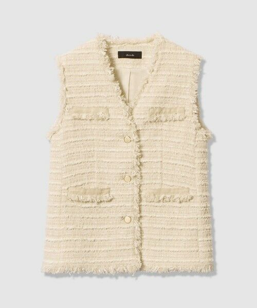 allureville / アルアバイル ベスト | ジオリカツィードフリンジジレ | 詳細5