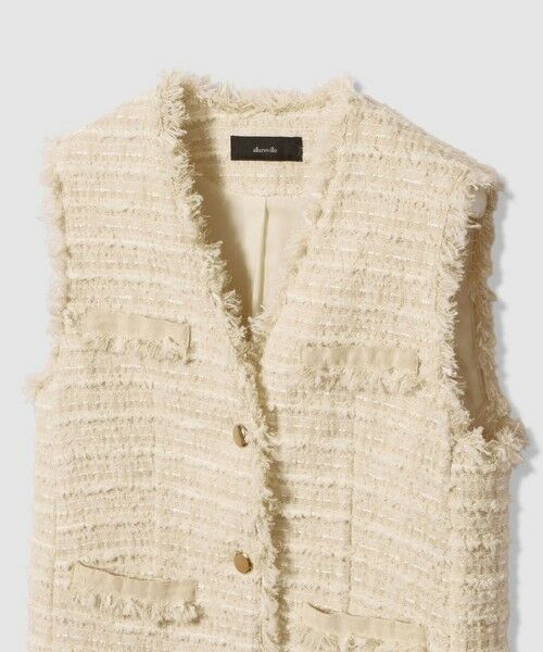 allureville / アルアバイル ベスト | ジオリカツィードフリンジジレ | 詳細7
