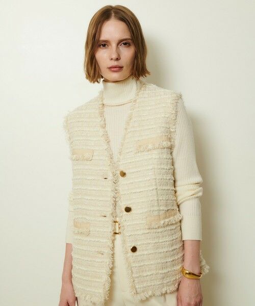 allureville / アルアバイル ベスト | ジオリカツィードフリンジジレ | 詳細1