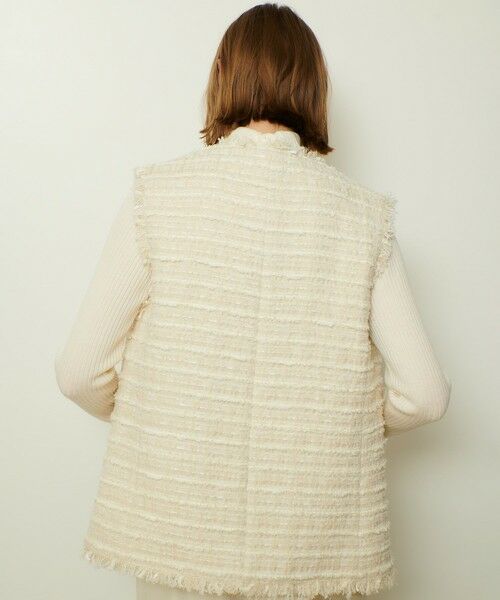 allureville / アルアバイル ベスト | ジオリカツィードフリンジジレ | 詳細2