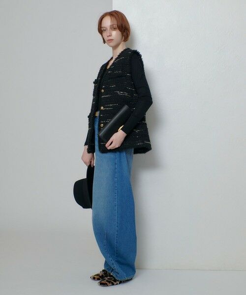 allureville / アルアバイル ベスト | ジオリカツィードフリンジジレ | 詳細14