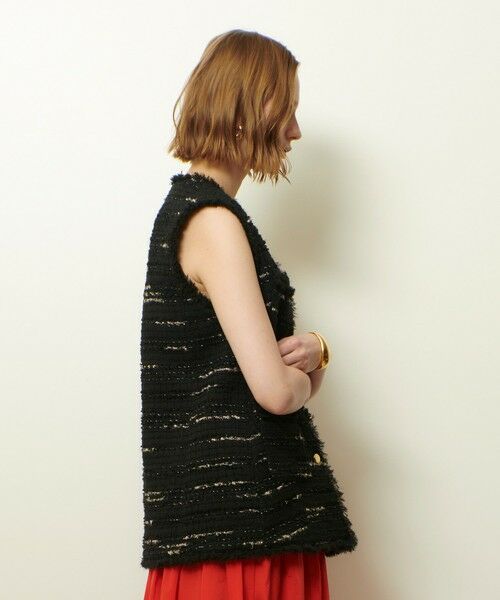 allureville / アルアバイル ベスト | ジオリカツィードフリンジジレ | 詳細17