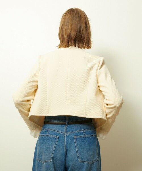 allureville / アルアバイル ノーカラージャケット | ダンボールジャージノーカラージャケット | 詳細4
