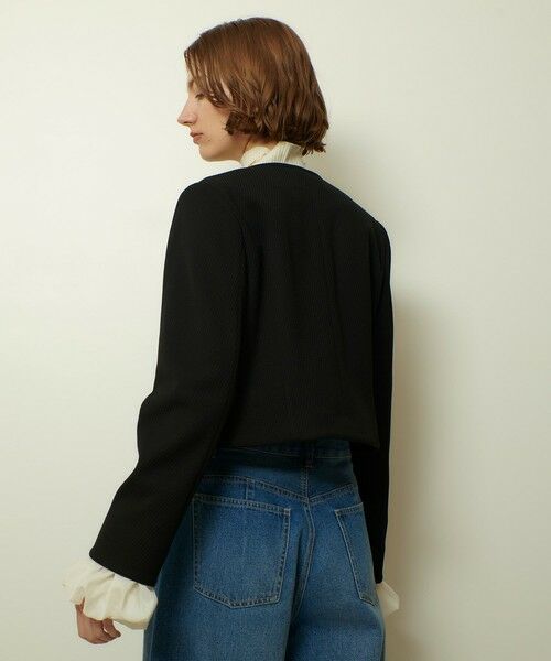 allureville / アルアバイル ノーカラージャケット | ダンボールジャージノーカラージャケット | 詳細10