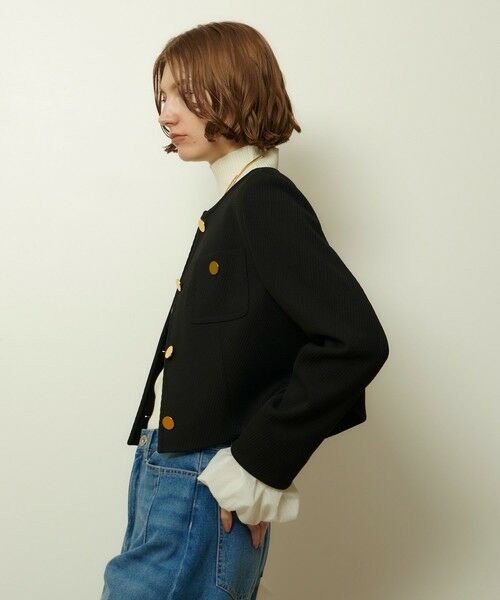 allureville / アルアバイル ノーカラージャケット | ダンボールジャージノーカラージャケット | 詳細9
