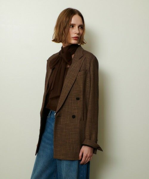 allureville / アルアバイル その他アウター | トリッカーカラミダブルジャケット | 詳細1