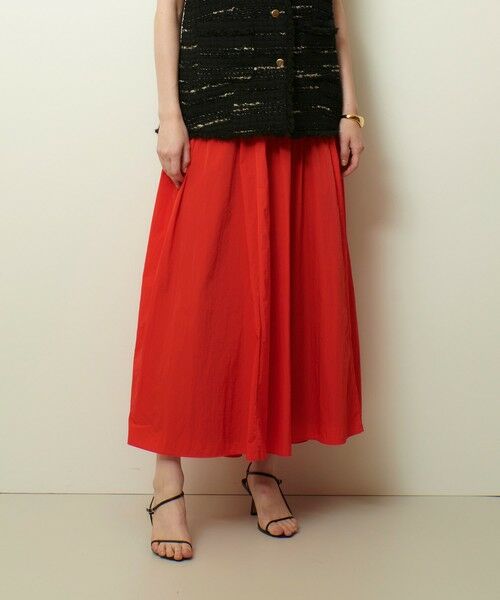 allureville / アルアバイル ミニ・ひざ丈スカート | ナイロンタフタシャーリングスカート | 詳細1