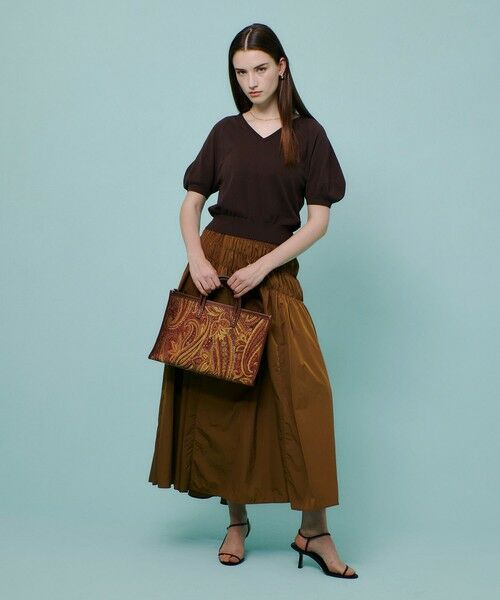 allureville / アルアバイル ミニ・ひざ丈スカート | ナイロンタフタシャーリングスカート | 詳細11