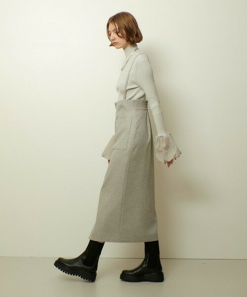 allureville / アルアバイル ミニ・ひざ丈スカート | メランジピンヘッドサススカート | 詳細1