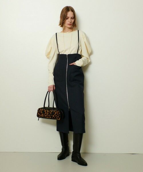 allureville / アルアバイル ミニ・ひざ丈スカート | メランジピンヘッドサススカート | 詳細11