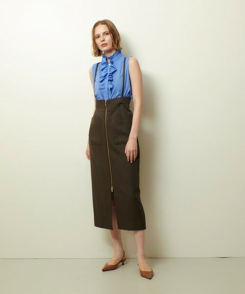 allureville / アルアバイル ミニ・ひざ丈スカート | メランジピンヘッドサススカート | 詳細22