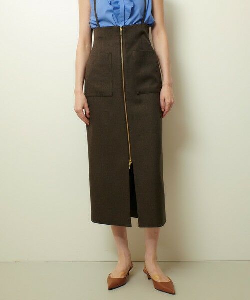 allureville / アルアバイル ミニ・ひざ丈スカート | メランジピンヘッドサススカート | 詳細25