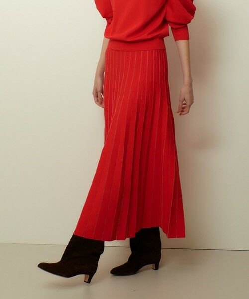 allureville / アルアバイル ミニ・ひざ丈スカート | ソウバリシアーコンビプリーツスカート | 詳細5