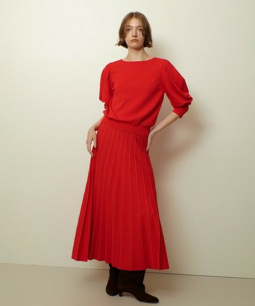 allureville / アルアバイル ミニ・ひざ丈スカート | ソウバリシアーコンビプリーツスカート | 詳細8