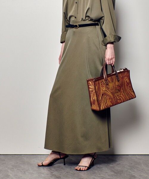 allureville / アルアバイル ミニ・ひざ丈スカート | フィブリルバイヤスナロースカート | 詳細21