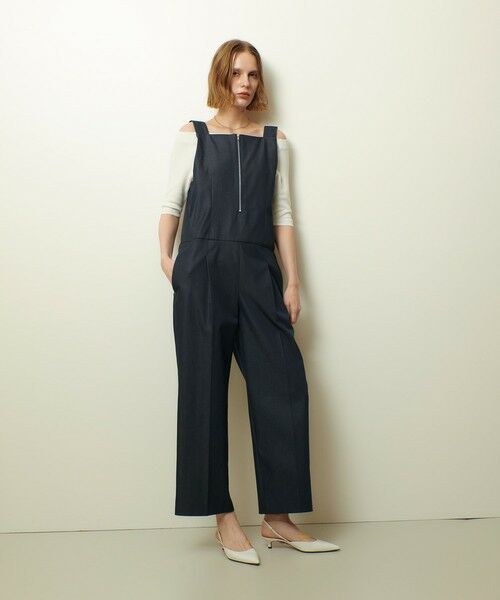 allureville / アルアバイル サロペット・オールインワン | リジッドデニムライクオールインワン | 詳細1