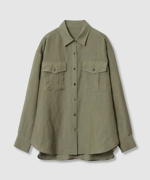 allureville / アルアバイル シャツ・ブラウス | シアーリネンサファリシャツ | 詳細10