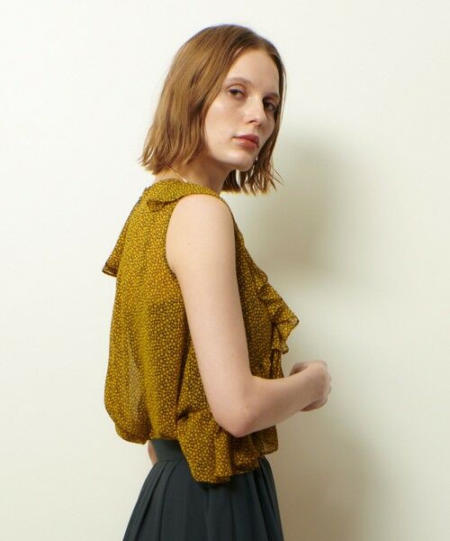 allureville / アルアバイル シャツ・ブラウス | ルミナスプリントアシンメラッフルブラウス | 詳細2