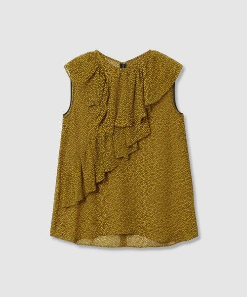 allureville / アルアバイル シャツ・ブラウス | ルミナスプリントアシンメラッフルブラウス | 詳細4