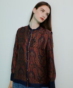 allureville / アルアバイル シャツ・ブラウス | OFFICINAペイズリープリントブラウス