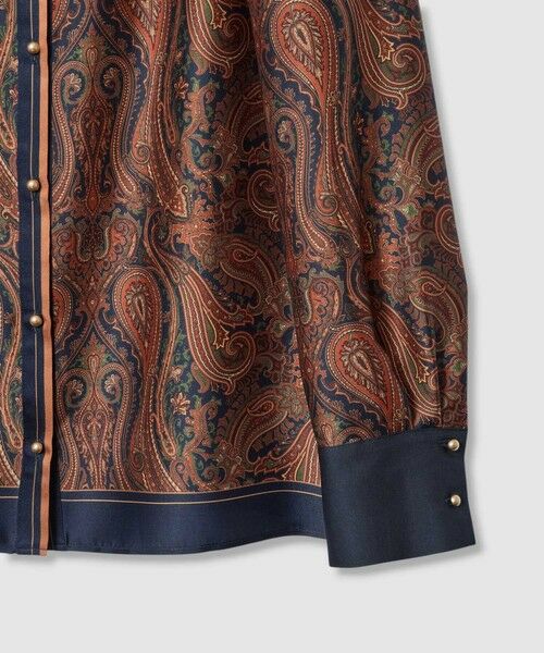 allureville / アルアバイル シャツ・ブラウス | OFFICINAペイズリープリントブラウス | 詳細7