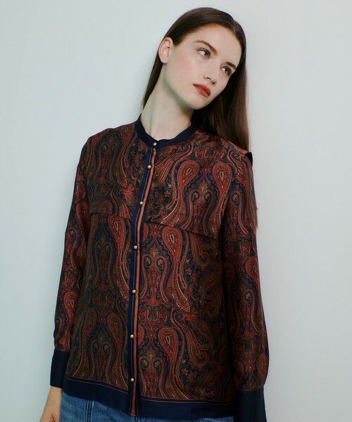 colville プリントブラウス allureville ブラウス シャツ OFFICINAプリントブラウス
