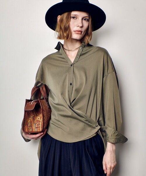 allureville / アルアバイル シャツ・ブラウス | フィブリルカシュクールシャツ | 詳細30