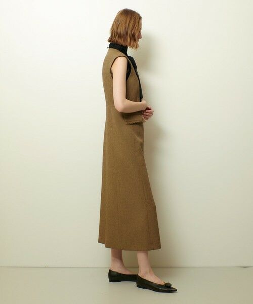 allureville / アルアバイル ロング・マキシ丈ワンピース | ツィードライクロングジレワンピース | 詳細3