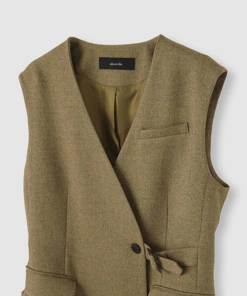 allureville / アルアバイル ロング・マキシ丈ワンピース | ツィードライクロングジレワンピース | 詳細7