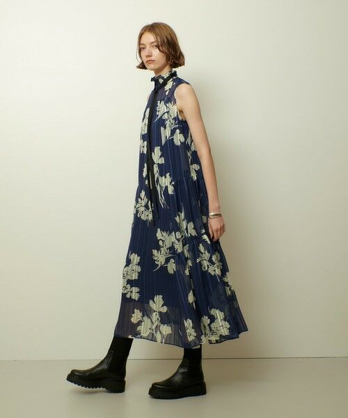 allureville / アルアバイル ロング・マキシ丈ワンピース | シャドウストライプヨウリュウワンピース | 詳細19