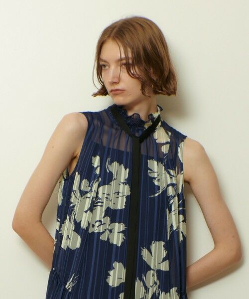 allureville / アルアバイル ロング・マキシ丈ワンピース | シャドウストライプヨウリュウワンピース | 詳細21