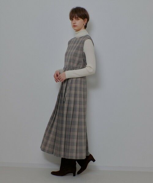 allureville / アルアバイル ロング・マキシ丈ワンピース | サイドスリットプリーツロングワンピース | 詳細9